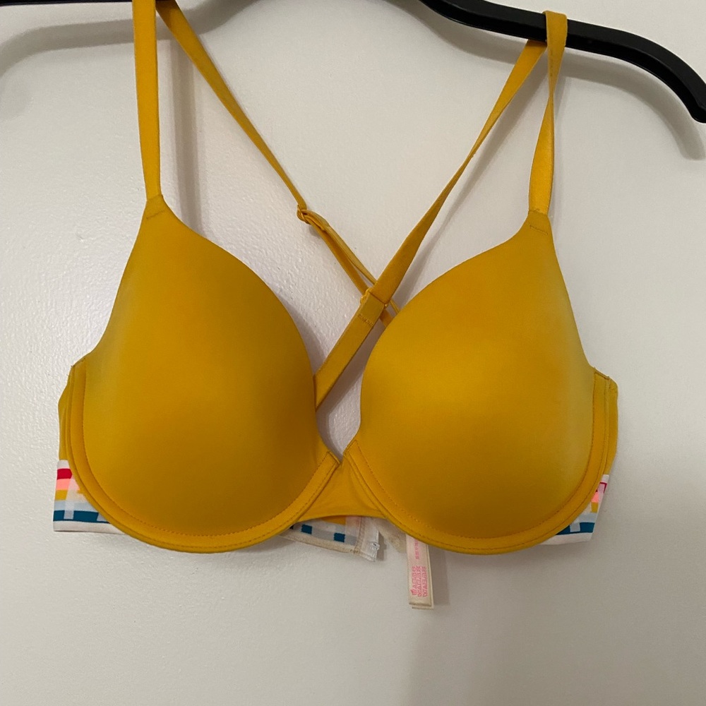 Pink bra